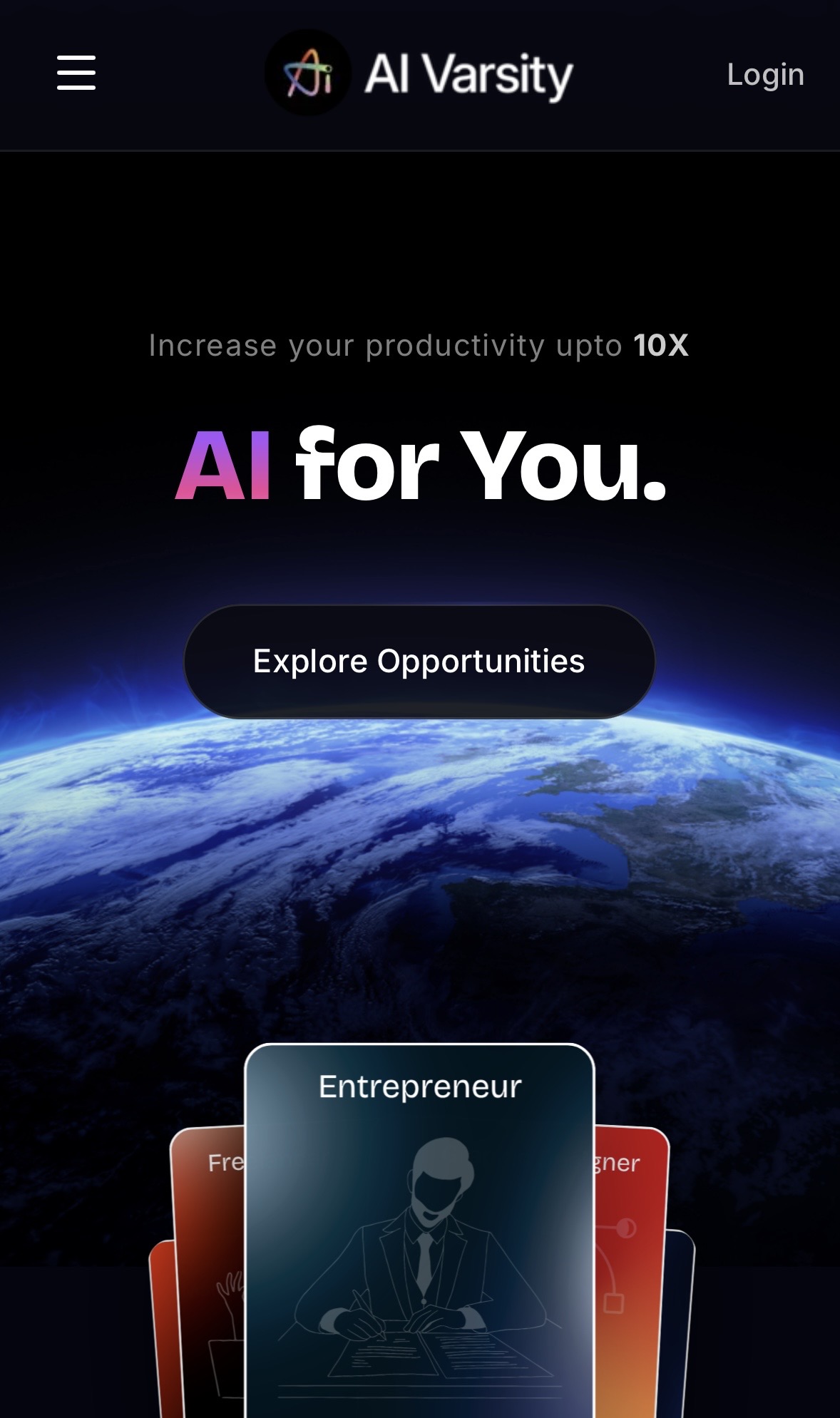 AI Varsity mobile app — AI for You