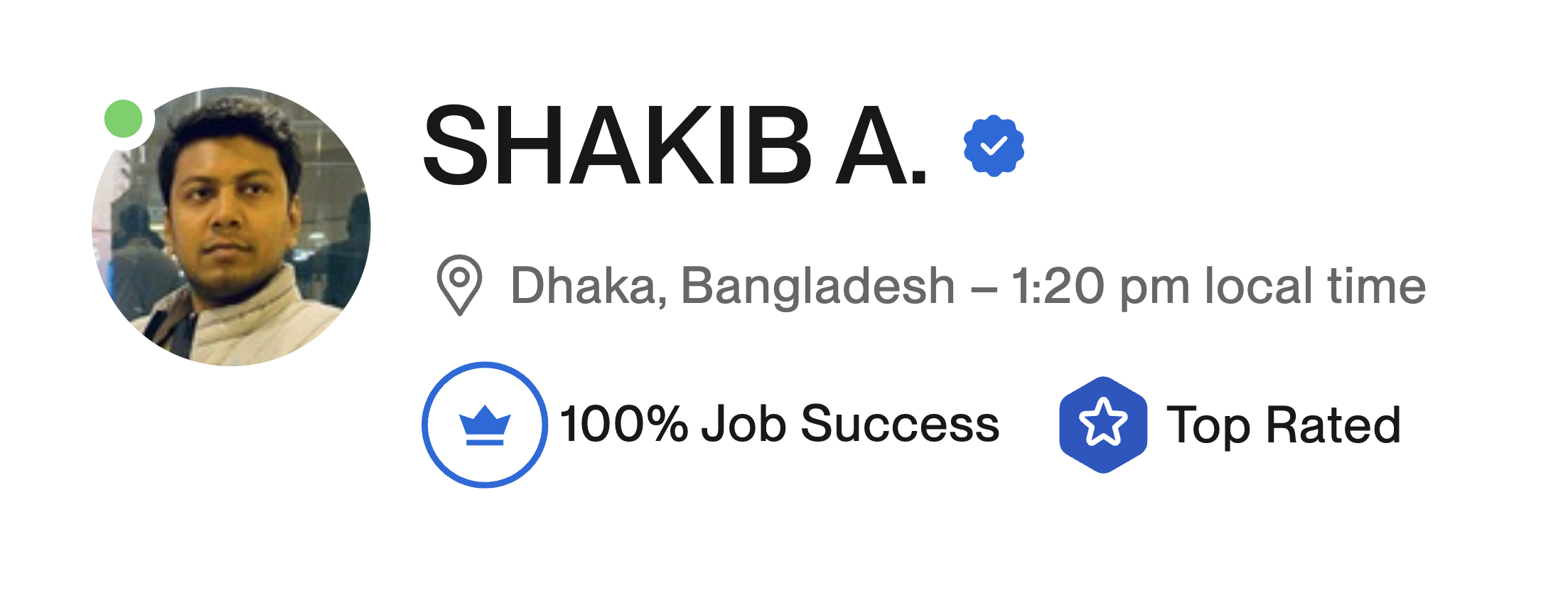 Shakib A. — Top Rated · Dhaka, Bangladesh